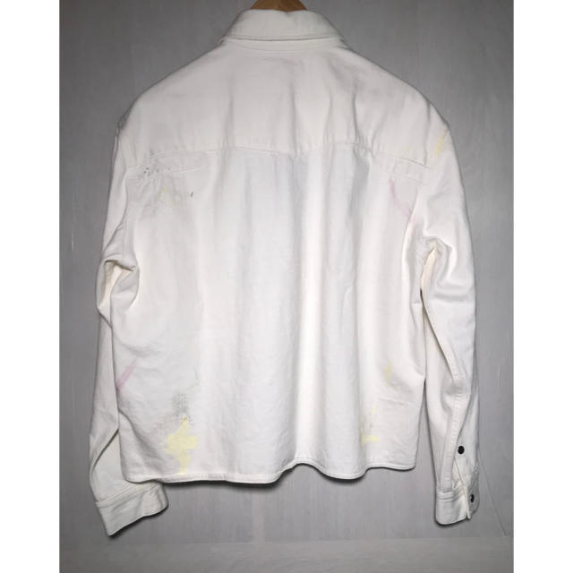 SUNSEA(サンシー)のURU PAINT SHORT DENIM JACKET WHITE 1 メンズのジャケット/アウター(Gジャン/デニムジャケット)の商品写真