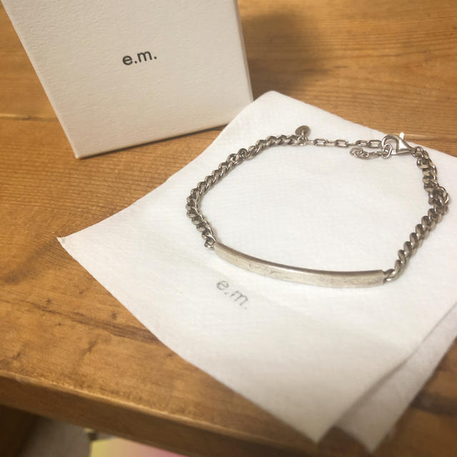 e.m. - e.m. イーエム シルバーブレスレットの通販 by TATA's shop