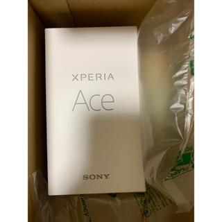 エクスペリア(Xperia)の【新品未使用】SONY　XPERIA　Ace　ホワイト　国内版SIMフリー(スマートフォン本体)