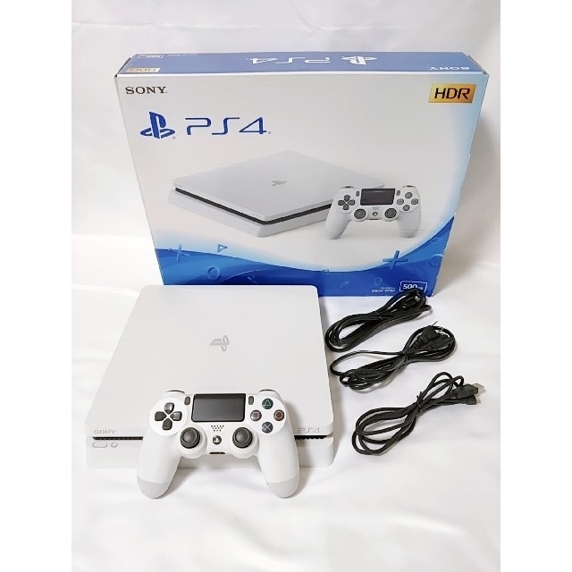 ☆1TB HDDに換装済☆ PS4 グレイシャーホワイト CUH-2100A www