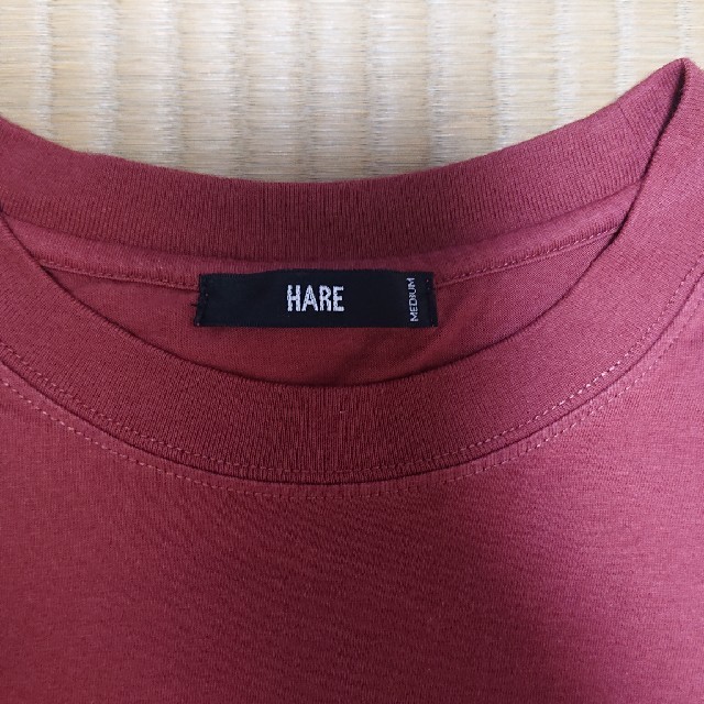 HARE(ハレ)のハレ   ポケット ドロップカットソー  M メンズのトップス(Tシャツ/カットソー(半袖/袖なし))の商品写真