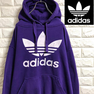 アディダス(adidas)の＊アディダス＊トレフォイルロゴ＊スウェットパーカー＊レディースXLサイズ＊(パーカー)