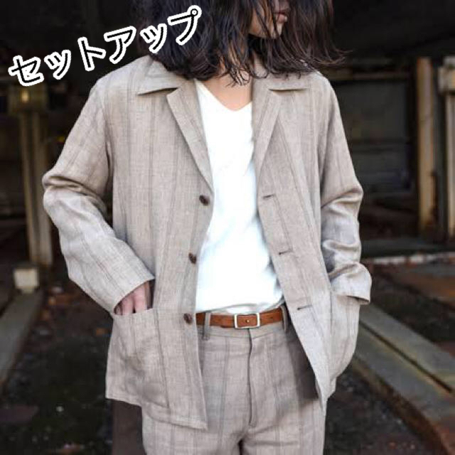 auraleeセットアップ LINEN WOOL SILK SHARK SKIN