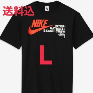 ナイキ(NIKE)のNIKE × STUSSY  ブラックLサイズ(Tシャツ/カットソー(半袖/袖なし))