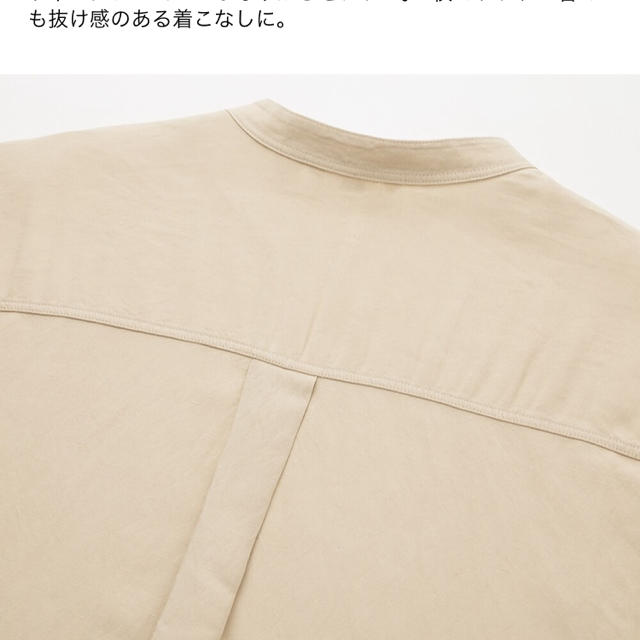 UNIQLO(ユニクロ)のリネンブレンドスキッパーシャツ七分袖 レディースのトップス(シャツ/ブラウス(長袖/七分))の商品写真