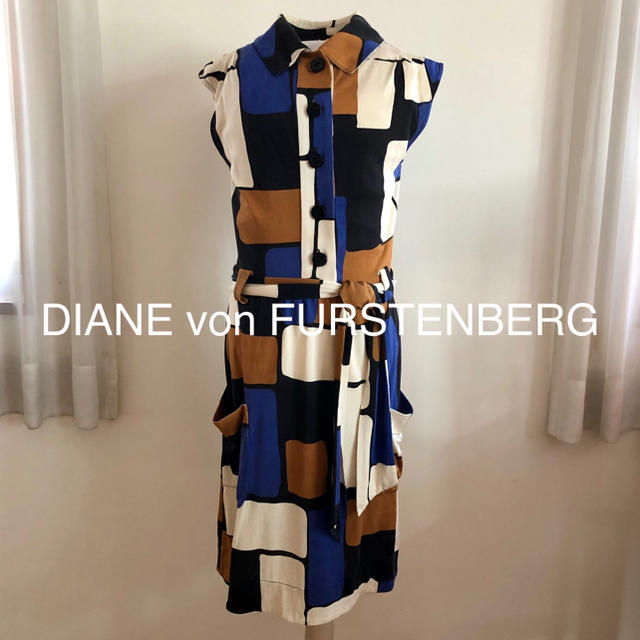 DIANE von FURSTENBERG(ダイアンフォンファステンバーグ)のダイアンフォンファステンバーグ★ひざ丈ワンピース【サイズ2・S〜M】 レディースのワンピース(ひざ丈ワンピース)の商品写真