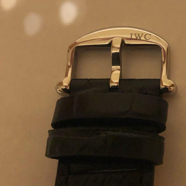 IWC 純正サントーニレザーベルト　ブラウン　クロコ　22㍉幅