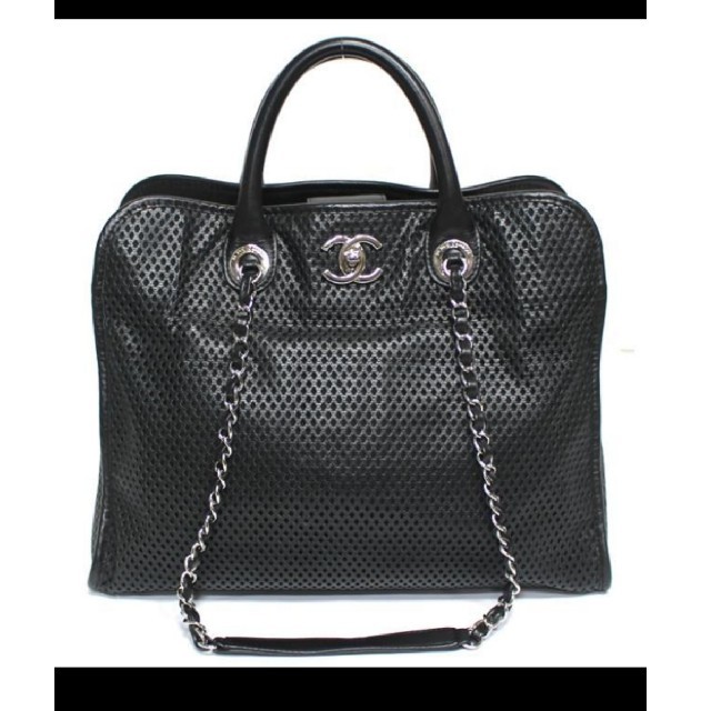 CHANEL/シャネル メッシュレザー 2way チェーンショルダー