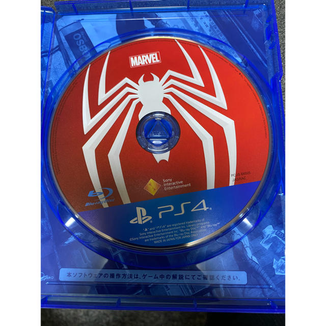 MARVEL(マーベル)のps4 Spiderman エンタメ/ホビーのゲームソフト/ゲーム機本体(家庭用ゲームソフト)の商品写真