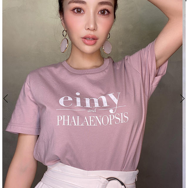 eimy エイミー　ロゴTシャツ　ピンク　今季完売商品