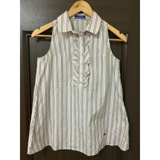 バーバリー(BURBERRY)のBurberryピンクブラウス36(シャツ/ブラウス(半袖/袖なし))