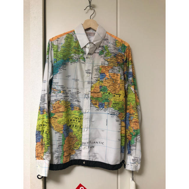 トップスsacai World Map Shirt