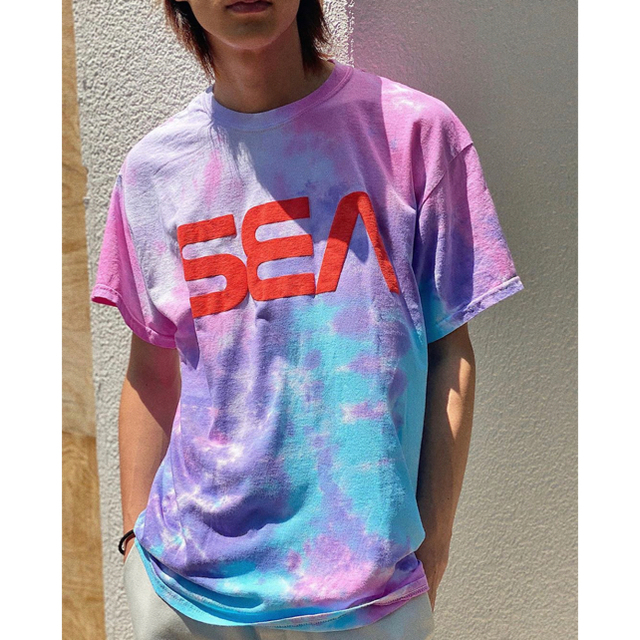 SEA (SPC) TIE-DYE T-SHIRT / PURPLE-BLUE | www.haering