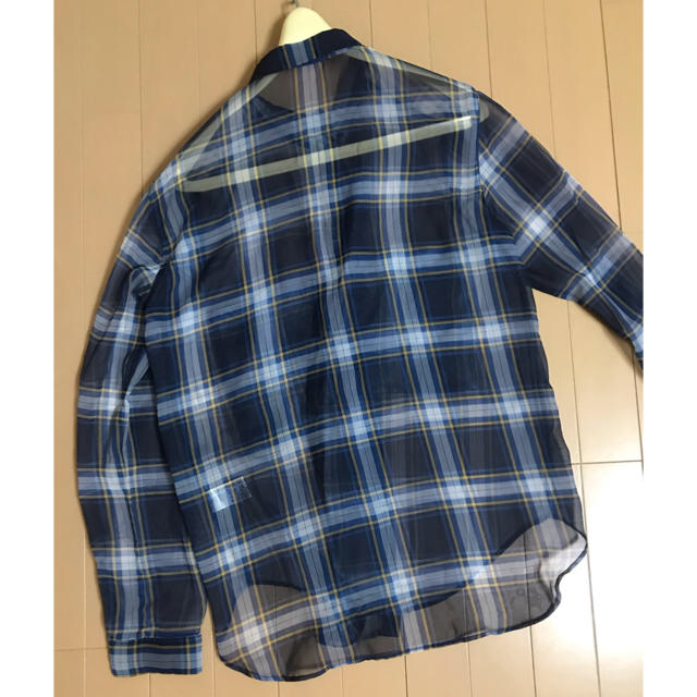 GU(ジーユー)のシースルーチェックシャツ レディースのトップス(シャツ/ブラウス(長袖/七分))の商品写真