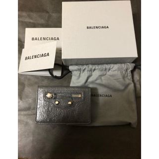 バレンシアガ(Balenciaga)の新品 BALENCIAGA バレンシアガ 三つ折り財布 ミニウォレット グレー(財布)