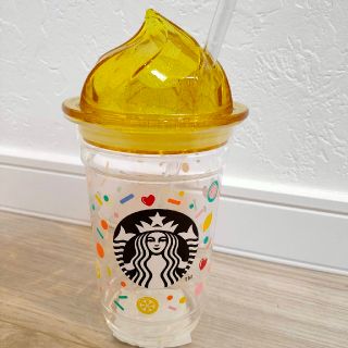 スターバックスコーヒー(Starbucks Coffee)のホイップリッド耐熱グラスカップハッピー355ml(グラス/カップ)