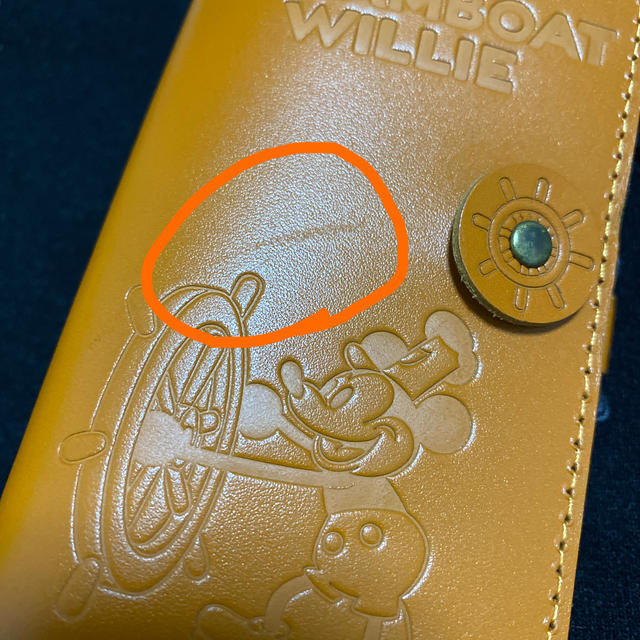Disney(ディズニー)のディズニーiPhoneケース　ミッキーマウス　ウィリー スマホ/家電/カメラのスマホアクセサリー(iPhoneケース)の商品写真