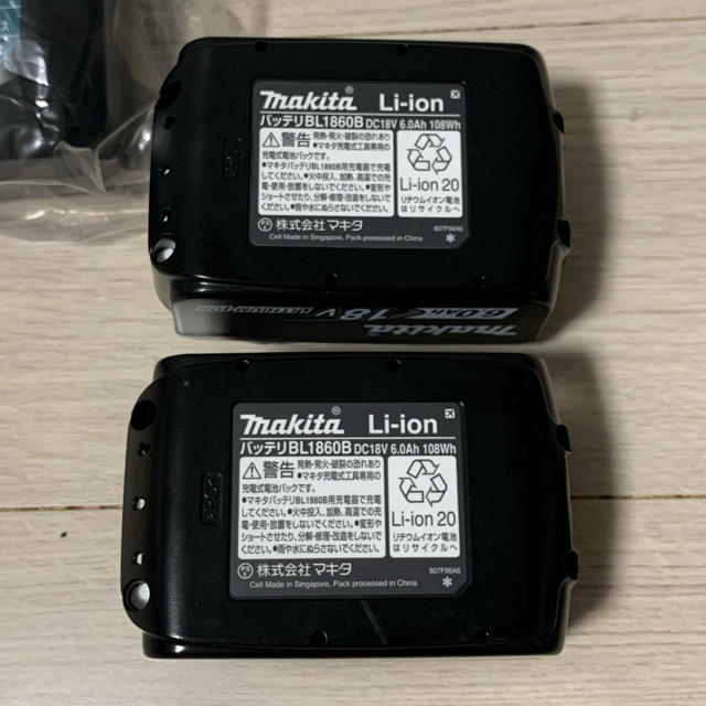 マキタ　18v 6A バッテリー 充電器　セット