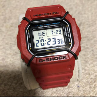 カシオ(CASIO)のG-SHOCK DW-5600P-4JF（red）(腕時計(デジタル))