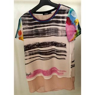 デシグアル(DESIGUAL)のDesigualデシグアル　半袖シャツ　XS （日本人の感覚だとSサイズ）(Tシャツ(半袖/袖なし))