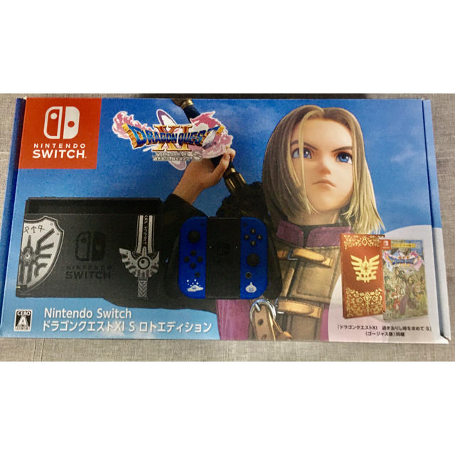 Nintendo Switch(ニンテンドースイッチ)の★美品★任天堂スイッチ  ドラゴンクエストXI S ロトエディション　ソフトなし エンタメ/ホビーのゲームソフト/ゲーム機本体(家庭用ゲーム機本体)の商品写真