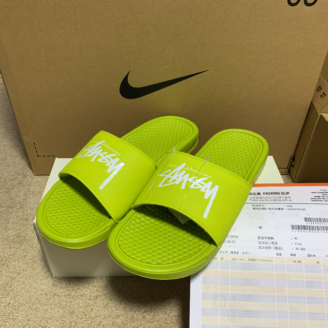 NIKE BENASSI / STUSSY ベナッシ　黄色 28cm