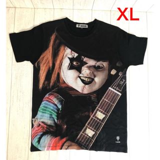 チャッキー チャイルドプレイ 半袖黒Tシャツ XLサイズ(Tシャツ/カットソー(半袖/袖なし))