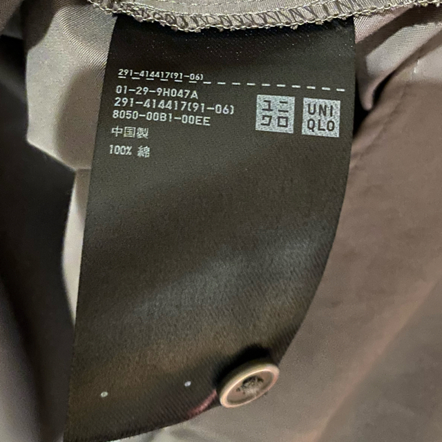 UNIQLO(ユニクロ)のユニクロ　シャツワンピース　グレー レディースのワンピース(ひざ丈ワンピース)の商品写真