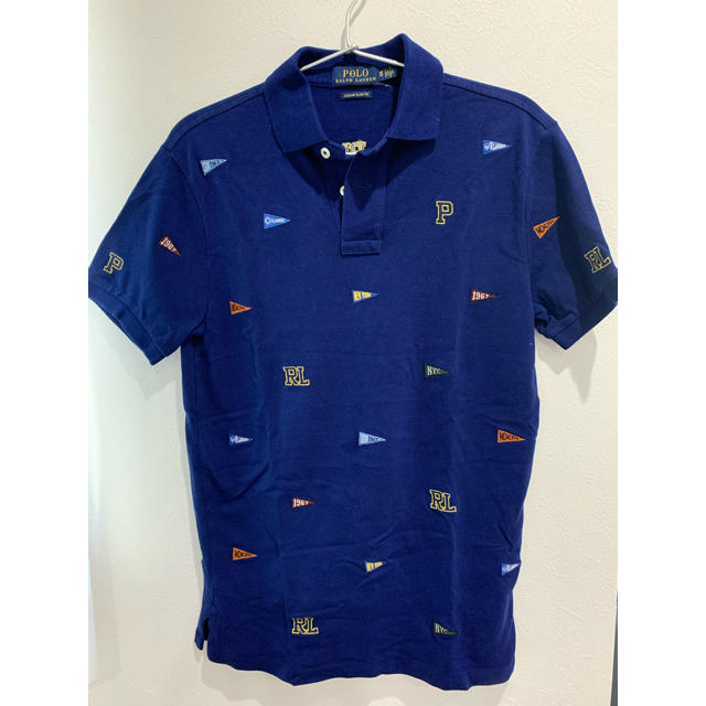 POLO RALPH LAUREN(ポロラルフローレン)のポロ　ラルフローレン  Ralph Lauren ポロシャツフラッグ　刺繍 メンズのトップス(ポロシャツ)の商品写真