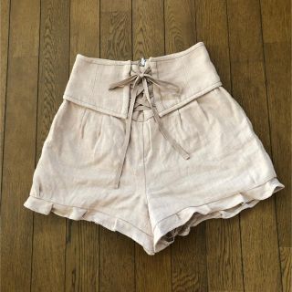 スナイデル(SNIDEL)の♡様専用☆スナイデル☆ベージュフリルショートパンツS(ショートパンツ)