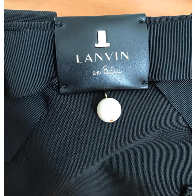 LANVIN en Bleu(ランバンオンブルー)のランバン リボン リュック 黒 レディースのバッグ(リュック/バックパック)の商品写真