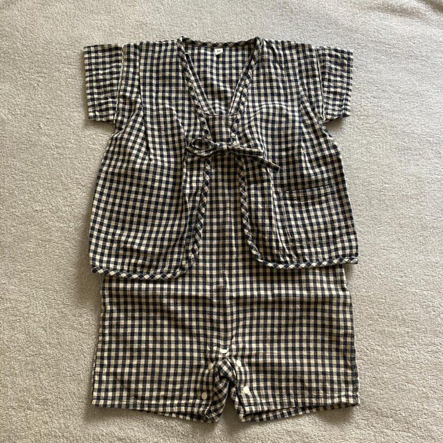 MUJI (無印良品)(ムジルシリョウヒン)の無印 甚平 90cm キッズ/ベビー/マタニティのキッズ服男の子用(90cm~)(甚平/浴衣)の商品写真