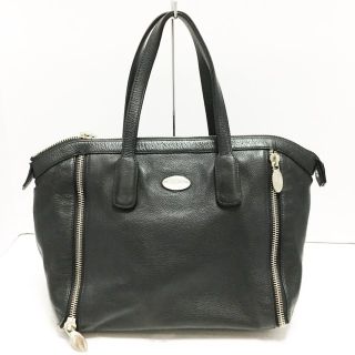 フルラ(Furla)のフルラ ハンドバッグ - 黒×ブルーグリーン(ハンドバッグ)