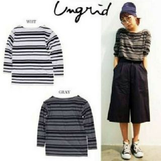 アングリッド(Ungrid)の新品♡アングリッド　ボーダーtee(Tシャツ(長袖/七分))