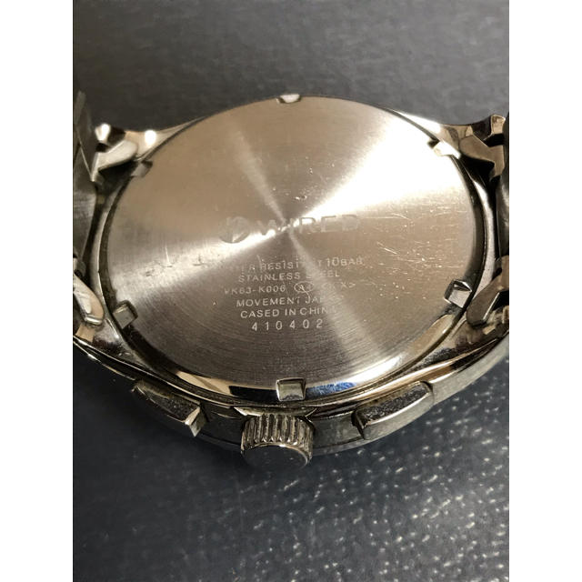 WIRED(ワイアード)の腕時計　クロノグラフ　ワイヤード　VK63-K006 410402 メンズの時計(腕時計(アナログ))の商品写真