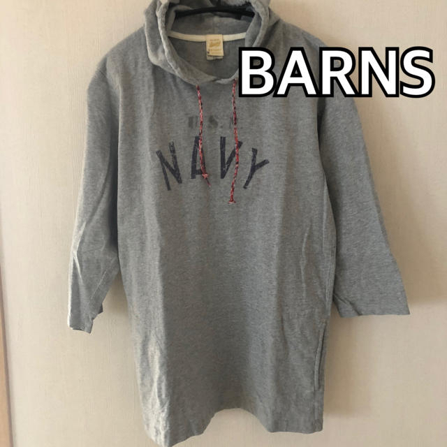 Barns OUTFITTERS(バーンズアウトフィッターズ)のBARNS バーンズ スウェット パーカー 7分袖 レディースのトップス(パーカー)の商品写真