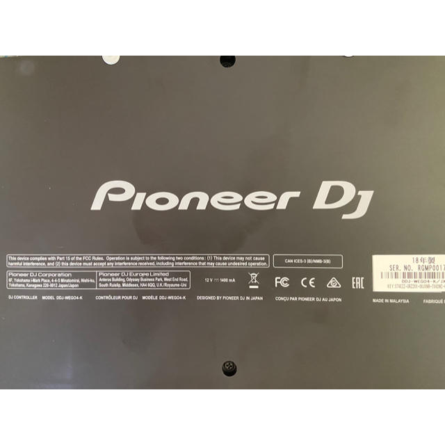 Pioneer(パイオニア)のPioneer DJ DDJ-WeGO4 ヘッドホン付き ほぼ未使用 楽器のDJ機器(PCDJ)の商品写真