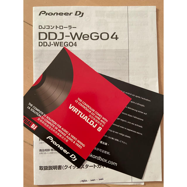 Pioneer(パイオニア)のPioneer DJ DDJ-WeGO4 ヘッドホン付き ほぼ未使用 楽器のDJ機器(PCDJ)の商品写真