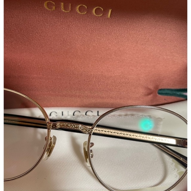 Gucci(グッチ)のGUCCI メガネ　eyewear サングラス　ゴールド メンズのファッション小物(サングラス/メガネ)の商品写真