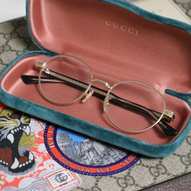 Gucci(グッチ)のGUCCI メガネ　eyewear サングラス　ゴールド メンズのファッション小物(サングラス/メガネ)の商品写真