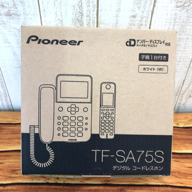 競売 パイオニア ★展示品★ - Pioneer コードレス電話機 TF-SA75S(W)  子機1台付 その他