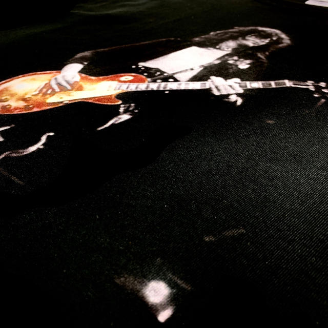 新品 ジミーペイジ レッドツェッペリン ハードロック ギター 黒 ビッグ ロンT メンズのトップス(Tシャツ/カットソー(七分/長袖))の商品写真