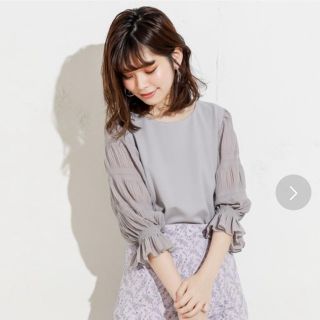 ナチュラルクチュール(natural couture)のマジョリカプリーツ袖プルオーバー(シャツ/ブラウス(長袖/七分))