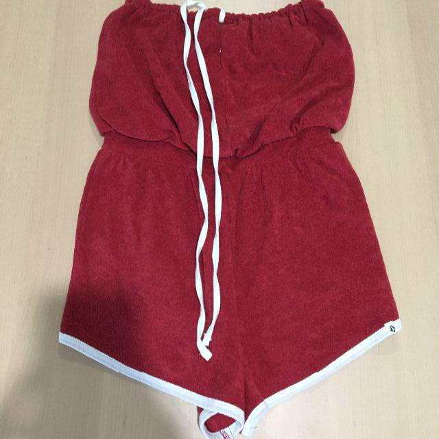 volcom(ボルコム)の★VOLCOM★ Cityfied Romper レッド［XS］ レディースのパンツ(オールインワン)の商品写真