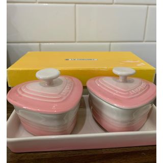 ルクルーゼ(LE CREUSET)のルクルーゼ　ミニチュアラムカン　パウダーピンク(食器)