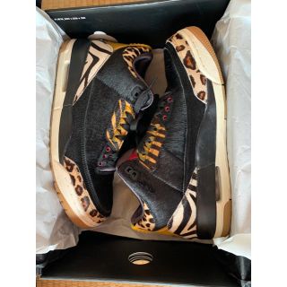 ナイキ(NIKE)の(早い者勝ち)AIR JORDAN 3 RETROANIMALinstinct(スニーカー)