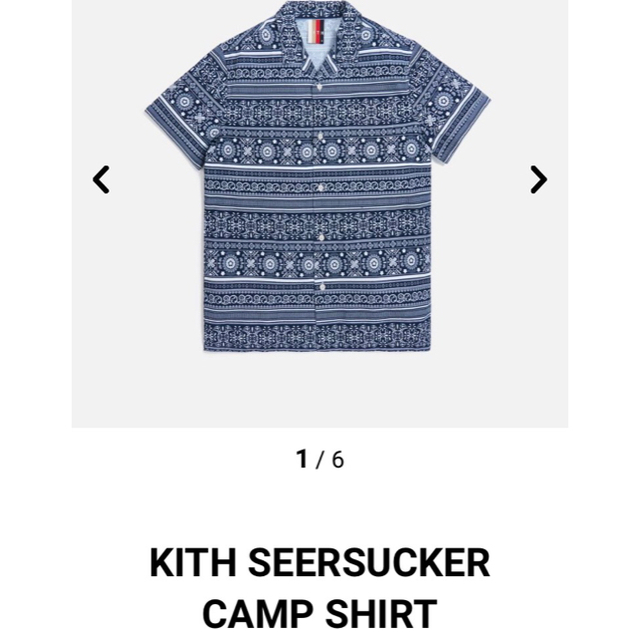 KITH SEER SOCKER CAMP SHIRT XL