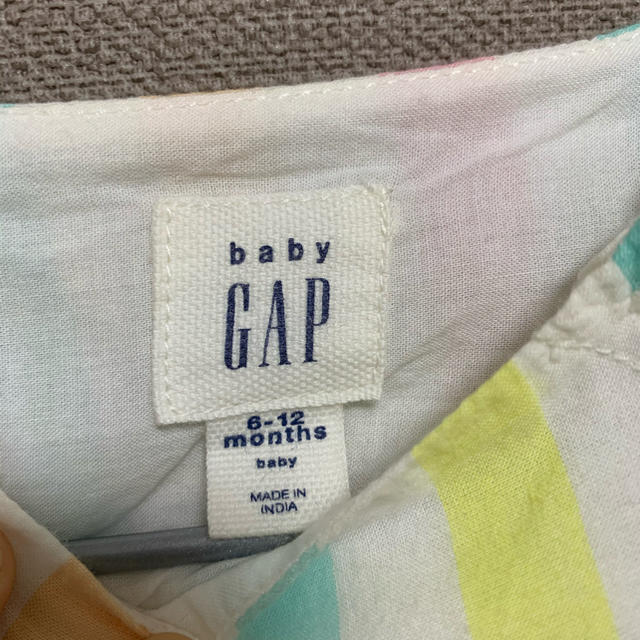 babyGAP(ベビーギャップ)の美品　gap フリルワンピース　70 キッズ/ベビー/マタニティのベビー服(~85cm)(ワンピース)の商品写真