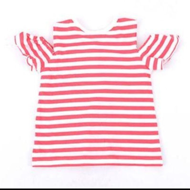 BeBe(ベベ)の【新品】SLAP SLIP　天竺ボーダーカットオフＴシャツ キッズ/ベビー/マタニティのベビー服(~85cm)(Ｔシャツ)の商品写真