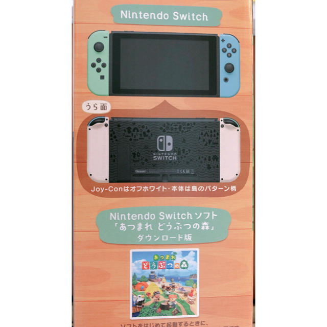 Nintendo Switch(ニンテンドースイッチ)の任天堂スイッチ本体　Nintendo Switch あつまれどうぶつの森セット エンタメ/ホビーのゲームソフト/ゲーム機本体(家庭用ゲーム機本体)の商品写真